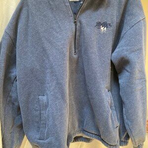 Mens Big Dog 3/4 zip front sweatshirt